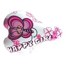 Седло DDK 1216 Happy girl (белый/розовый)