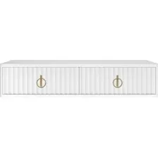 Туалетный столик без зеркала Shtabe Royal 5110 эко (белый/р.золото)