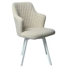 стул кухонный Кресло поворотное Mara Roys White, бежевый