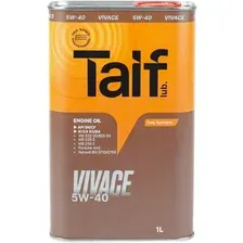Моторное масло Taif Vivace 5W-40 1л