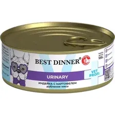Консервированный корм для собак Best Dinner Vet Profi Urinary Exclusive Индейка с картофелем (100 г)