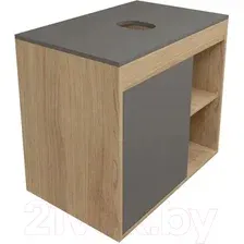 Teymi Тумба под умывальник Nura 80 T60534 (дуб эврика/графит матовый)