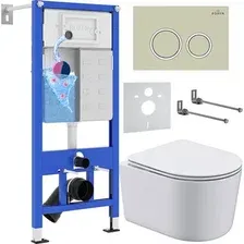 Инсталляция с унитазом подвесным Roxen StounFix Dual Fresh 966278