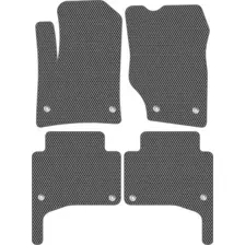 Комплект ковриков для авто Alicosta Volkswagen Touareg I (suv / GP) 2002 - 2010 (серый, ромб)