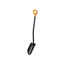 Лопата штыковая с удлиненным лезвием и удлин ручкой FISKARS (черная)