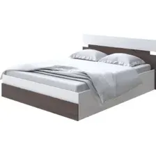 Кровать PROxSON Milton с ПМ 140x190 (белый/ясень шимо темный)