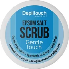 Скраб-крем для тела Depiltouch Солевой, с лимфодренажным эффектом, с солью Эпсома, 200 мл