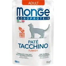 Влажный корм для кошек Monge Cat Monoprotein индейка (85г)