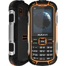 Кнопочный телефон Maxvi R2 (оранжевый)