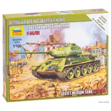 Сборная модель "Советский танк Т-34/85" (масштаб: 1/100)