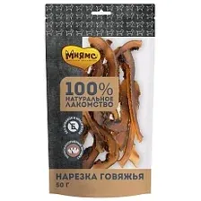 Мнямс Нарезка говяжья для собак 50 г