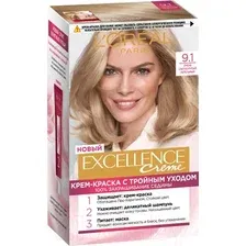 Крем-краска для волос LOreal Paris Color Excellence 9.1 (очень светло-русый пепельный)