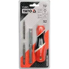 Набор отвертка с битами Yato YT-25971 (4 предмета)