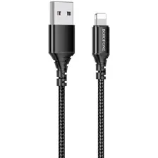 Кабель Borofone BX54 USB Type-A - Lightning (1 м, черный)