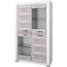 Шкаф распашной Anrex Olivia 2V2D Вудлайн Кремовый/Дуб Анкона