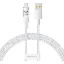 Кабель Baseus Gem Fast-Charging Data Cable USB Type-A - USB Type-C (1 м, белый)
