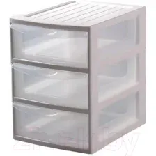 Органайзер для хранения Эльфпласт Mini Box / ЕР596 (белый/прозрачный)