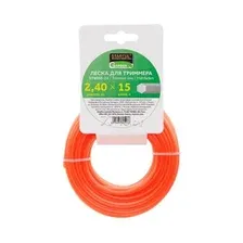 Леска для триммера d 2,4 мм x 15 м сечение шестигранное STARTUL GARDEN (ST6050-24)