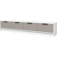 Тумба Интерлиния ТВ Концепт КТ-ТВ4-35 Глосс (белый платинум/луна)