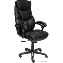 Офисное кресло TetChair Cambridge кожзам/ткань (черный/черный)