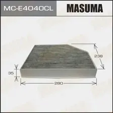 Салонный фильтр MASUMA MC-E4040CL AUDI A4 1.8TFSI/2.0TDi/2.7TDi/3.0TDi