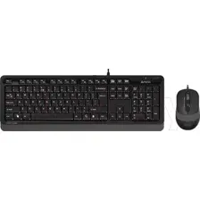 Комплект клавиатура и мышь A4Tech Fstyler F1010 (черный/серый)