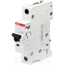 Выключатель автоматический ABB S 201 1P С 10А 6кА 1M 2CDS251001R0104