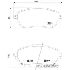 Тормозные колодки Brembo P83150