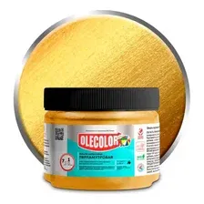 Эмаль акриловая универсальная OLECOLOR перламутровая золото 100г
