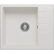 Кухонная мойка Polygran Deka 600 (белый хлопок)