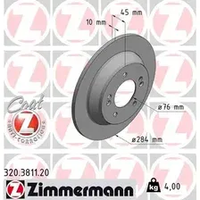 Тормозной диск ZIMMERMANN 320.3811.20 полный , задняя ось