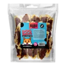 Лакомство для собак Bubu Pets Ушки кролика, фаршированные уткой / PS0023 (500г)
