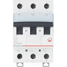 Выключатель автоматический Legrand TX3 3P C 10A 10kA 3M / 403942