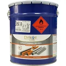 Алкидная грунтовка Dekor ГФ-021 (20 кг, серый)