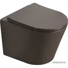 Унитаз подвесной CeramaLux B2330-2MDH (серый матовый)