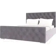 Каркас кровати НК Мебель Интеро 180x200 / 72307371 (велюр светло-серый)