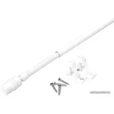 Карниз для штор Lm Decor кафе Цилиндр (белый глянец, гладкая, 0.8-1.2м, мм, 1 ряд)