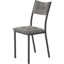 Стул AMC Comfort, 3К1.5, черный/графит кожзам