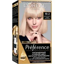 Гель-краска для волос LOreal Paris Preference Feria 102/10.2 Сверкающие переливы (светло-светло русый жемчужный)