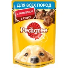 Корм для животных Pedigree для взрослых собак с говядиной в соусе  85г