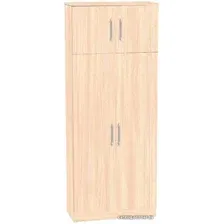 Шкаф распашной МДК ПРШ1 2-х створчатый 2020x800x400 (дуб млечный)