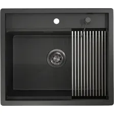 Кухонная мойка Granula KS-5051 (черный матовый)