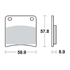 Тормозные колодки TRW MCB591SV
