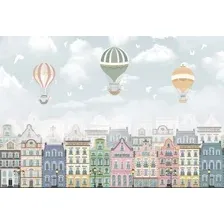 Фотообои листовые Vimala Город и шары 2 (270x400)