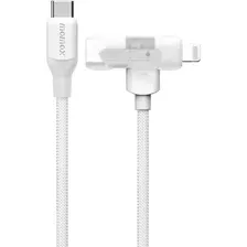 Кабель Momax 1-Link Flow Duo 2в1 / DL56W (1.5м, белый)