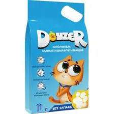 Наполнитель для туалета Doyzer cиликагелевый без запаха 11 л