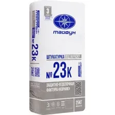 Штукатурка декоративная Тайфун Мастер №23К-2 фактура корник 1.5мм (25кг, серый)