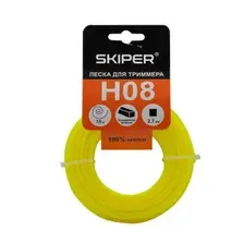 Леска ф 2.7 мм х 15 м квадратн. сеч. (желт.) SKIPER H08