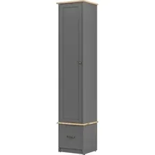 Шкаф-пенал Modula Гранда INV07HS-2D-460/430/2178(22) (графит/дуб натюрель)