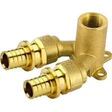 Фитинг General Fittings Соединитель двойной Goldfix 20х1/2"х20 со стенкой 340034H200420A